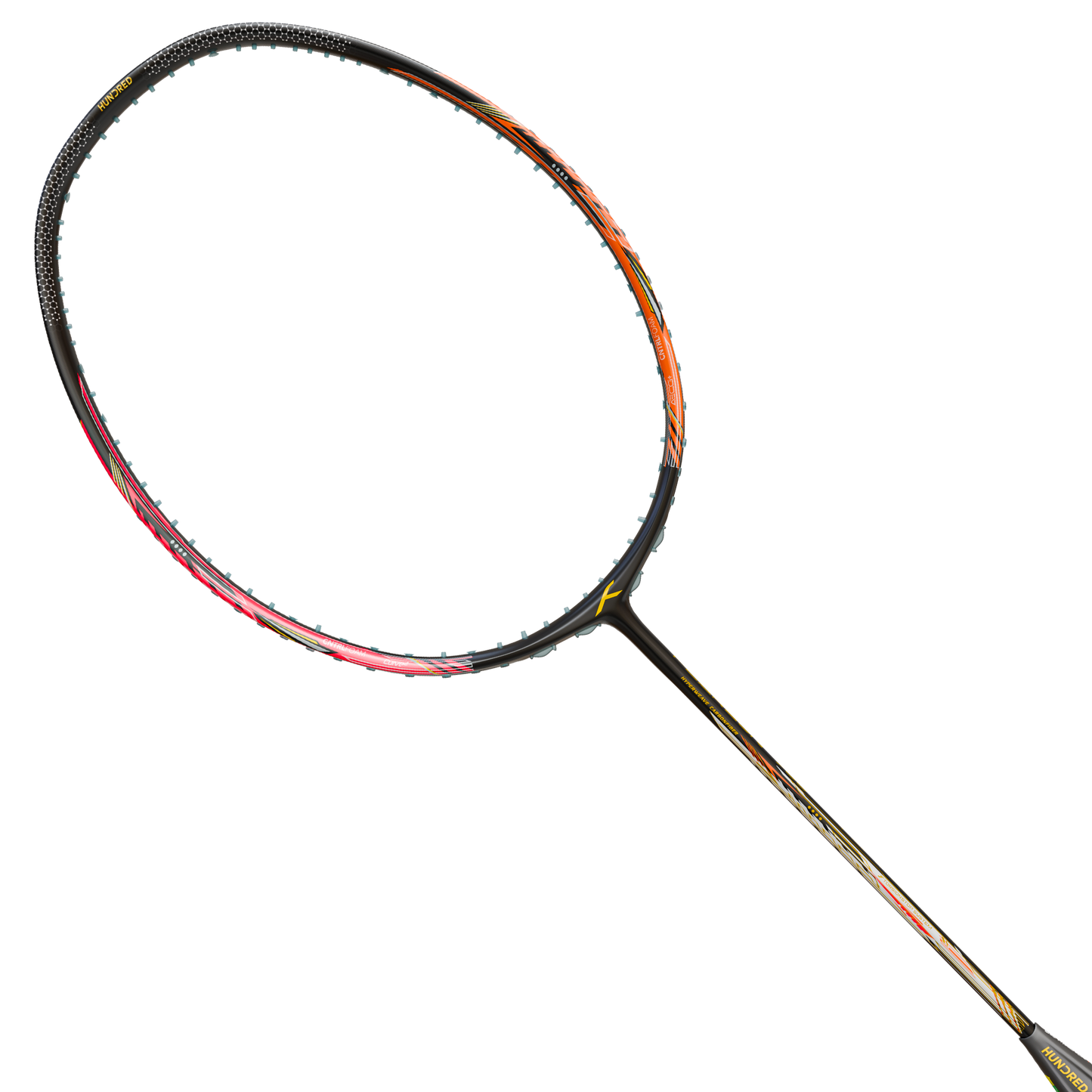 Hundred Flareon 700 Badminton Racket (Black/Orange/Pink)