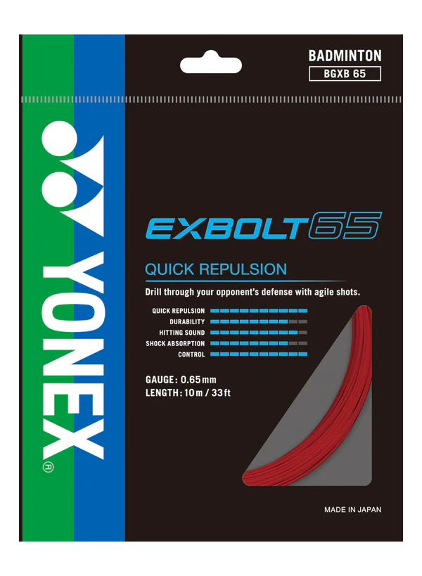 Yonex Exbolt 65 Badminton String Set (10m)