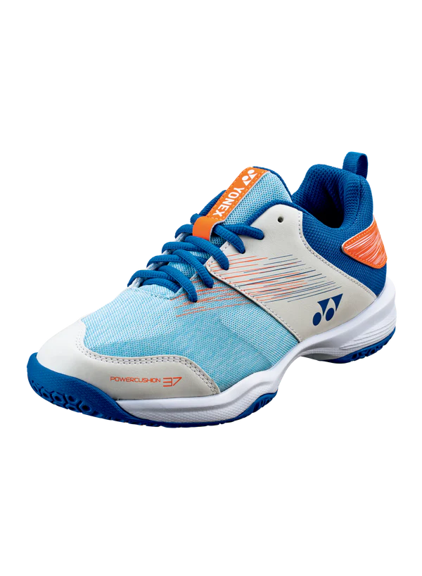 Yonex Power Cushion 37 Badminton Shoes (White/Blue)