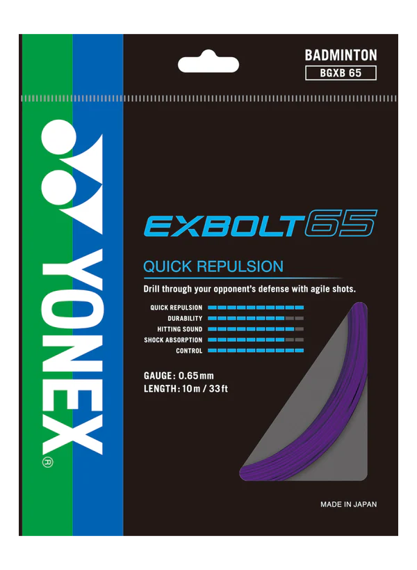 Yonex Exbolt 65 Badminton String Set (10m)